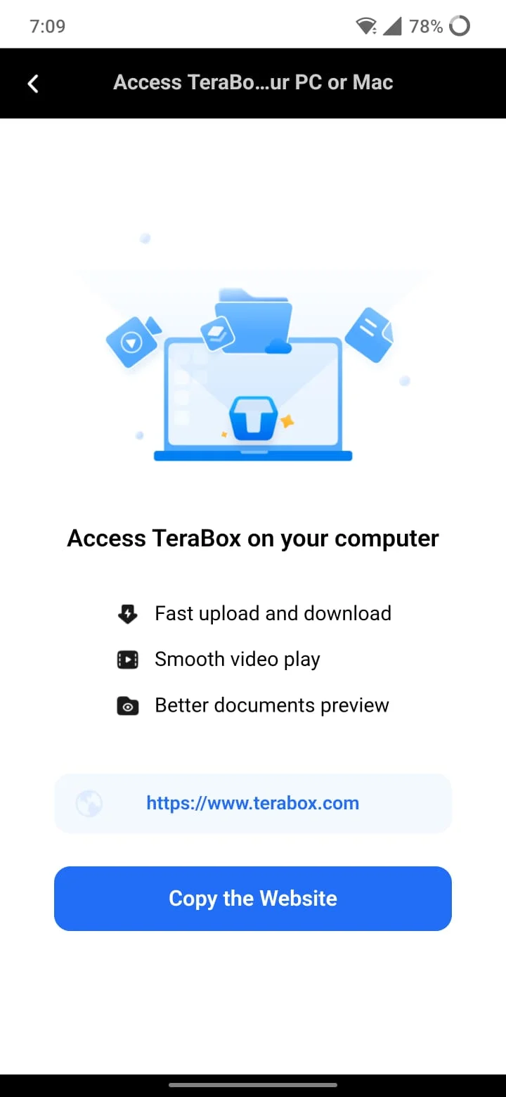 Terabox mod apk working screenshot 03