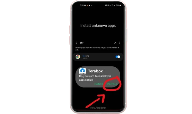Download Terabox Mod Apk Latest and Old Versions - 2026 Terabox download page - download guide step three