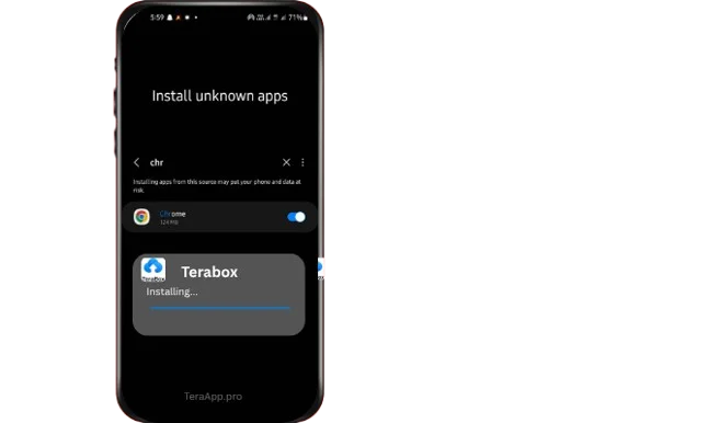 Download Terabox Mod Apk Latest and Old Versions - 2026 Terabox download page - downloading guide step four