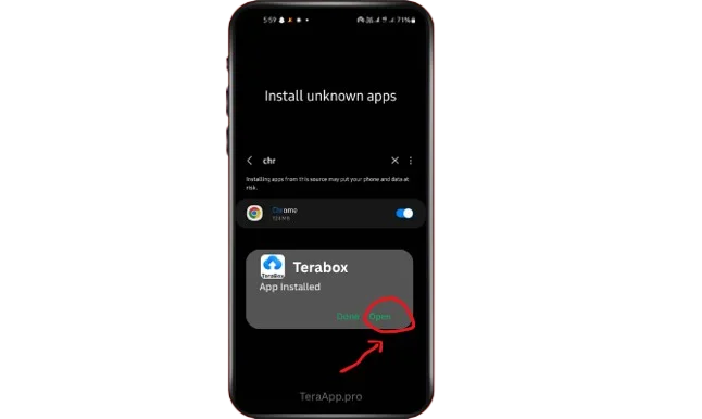 Download Terabox Mod Apk Latest and Old Versions - 2026 Terabox download page - download guide step five