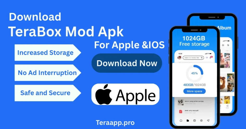 Terabox Apk for iOS - Latest Version 2026 Terabox apk for IOS - post banner